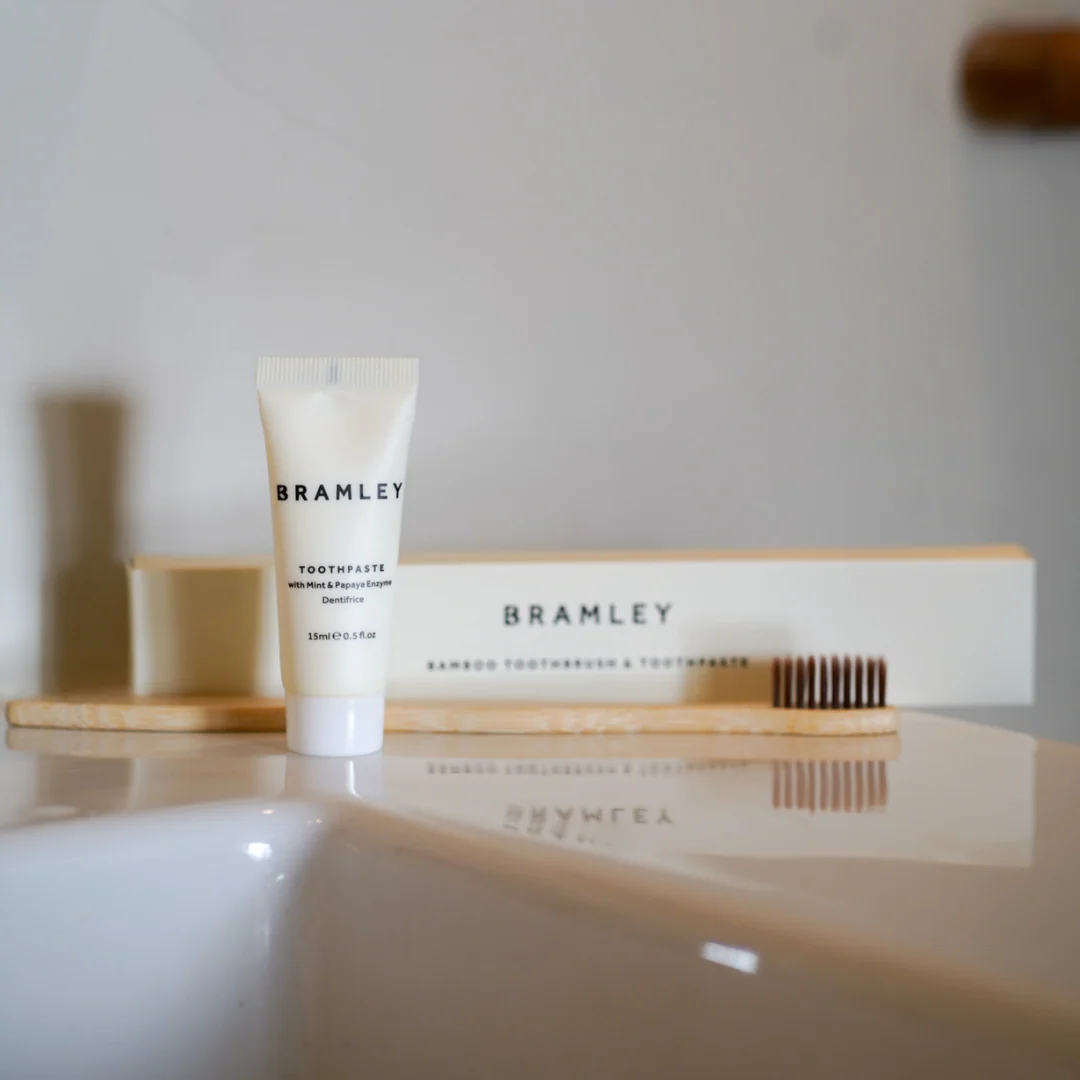 Bamboo Toothbrush & Toothpaste Set - Image 2